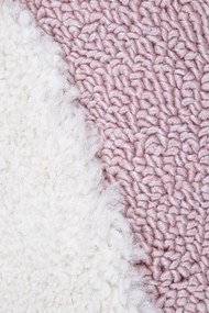Detský koberec Skandi Kids A1096A ružový / krémový, kruh