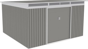 Záhradný domček G21 GRAH 1132 - 340 x 333 cm, metalický šedý