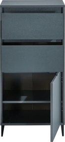 Komoda so šuplíkmi Cologne, 50 cm, antracitová