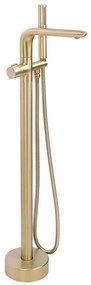 Voľne stojaca vaňová batéria Rea Clark zlatá kartáčovaná