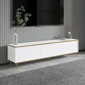 Imaj Biely a zlatý TV stojan