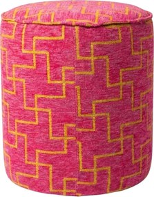 Taburet XENOS 39x35 cm, ružovofialový