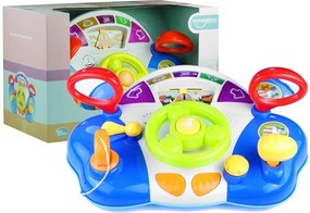 LEAN Toys Interaktívny volant pre deti s panelom zvukov