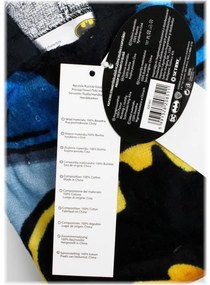 Setino - Detské bavlnené pončo osuška s kapucňou Batman, 70 x 140 cm