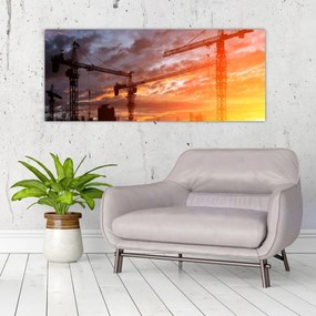 Obraz - Stavenisko (120x50 cm)