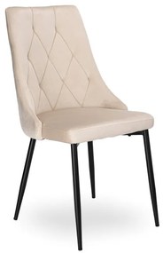 Jedálenská stolička LINCOLN zamatová, béžová