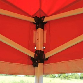 BRIMO Skladací altánok 3x3 m na Oslavy: Nepremokavá Ochrana a Bleskové Zloženie - s 3 stenami - Čierna 9