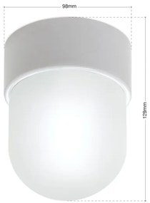 Orion - Stropné svietidlo OSTIA 1xE27/40W/230V pr. 9,8 cm biele