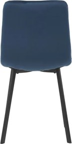 Jedálenská stolička zamatová, modrá DCL-973 BLUE4