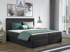 Kontinentálna posteľ Friesia, Rozmer postele: 160x200, Dostupné poťahy: Lawa 05 + ekokoža Soft 011