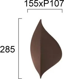 LED nástenné svietidlo AMALFI LED/10W/230V hnedá
