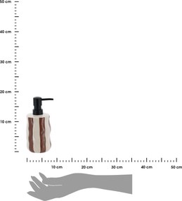 Dávkovač mydla Nola, kombinácia farieb/s čiernymi prvkami, 350 ml