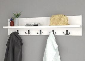 Nástenný vešiak VIRTON, biela