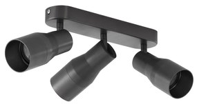 Zaoblené stropné bodové svetlo tmavosivé GU10 50 mm 3-svetlo - Stanley