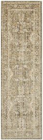 Nouristan - Hanse Home koberce Kusový koberec Cairo 105592 Luxor Black Cream – na von aj na doma - 80x200 cm