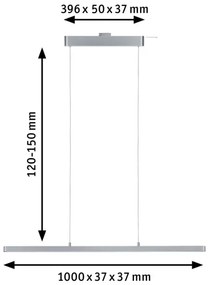Paulmann 95578 - LED/40W Stmievateľný luster na lanku URAIL LENTO 230V 2700-6500K