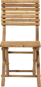 Prírodná bambusová skladacia stolička Bamboo Pliable - 54*45*85cm