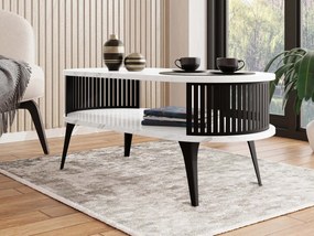 Konferenčný stolík Mozimo, Farba: čierna/dub craft zlatý