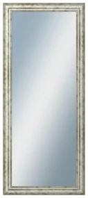 DANTIK - Zrkadlo v rámu, rozmer s rámom 60x140 cm z lišty TRITON široký strieborný (2950)