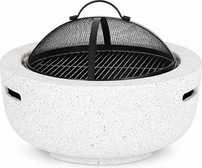 BBQ Meeting Záhradné ohnisko s roštom a príslušenstvom 60 × 60 × 42 cm – záhradný krb, ohnisko a gril v jednom