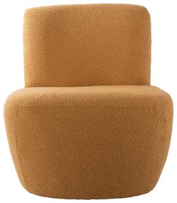 Žlté kreslo z textílie buklé Ada – Leitmotiv