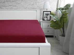 XPOSE® Jersey plachta Exclusive - bordó 180x200 cm
