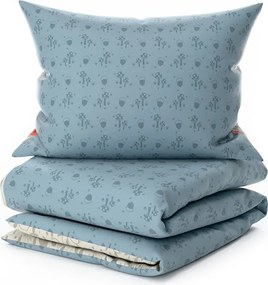 Krepové obliečky do postieľky Renforcé FOXIVA sivé Rozmer obliečky: 45 x 65 cm | 90 x 140 cm