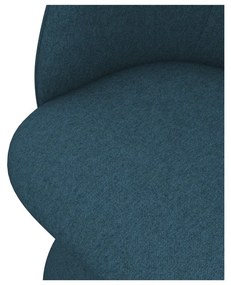 Modré čalúnené jedálenské kreslo Maia – Makamii