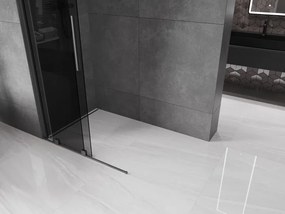 Mexen Velar, sprchová zástena s posuvnými dverami Walk-in 70 x 200 cm, 8mm šedé sklo, grafitová, 871-070-000-43-95