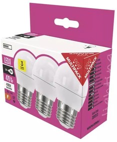Neutrálne LED žiarovky v súprave 3 ks E27, 5 W - EMOS