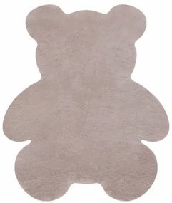 Koberec protišmykový SHAPE 3146 Medveď Shaggy - ružový plyš