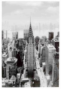 Manhattan obraz sklenený  čiernobiely 120x80 cm