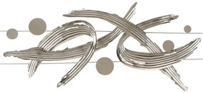 Kovová nástenná dekorácia 121x52 cm Mondrian – Mauro Ferretti