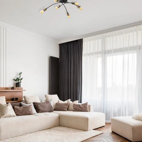 Čierne stropné svietidlo 67x67 cm Banana – Opviq lights