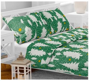 Bavlnené obliečky KARAMA GREEN WOODS 140x200 cm